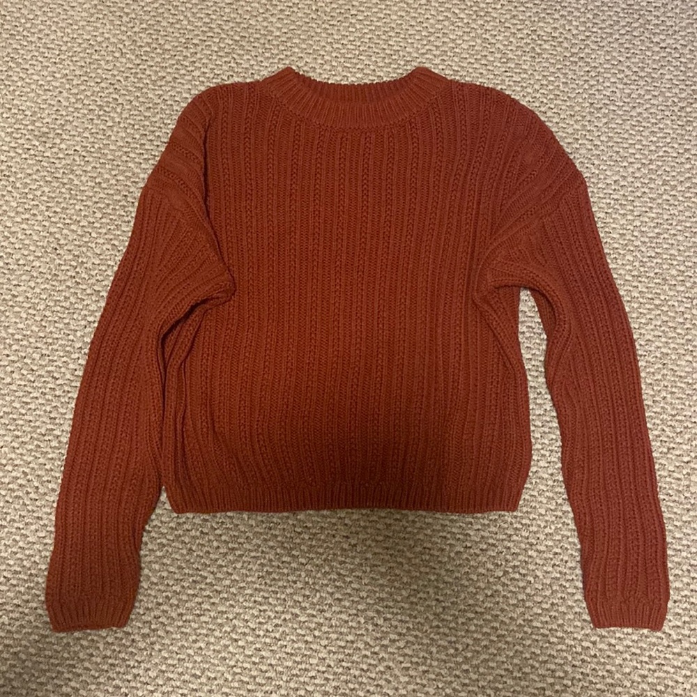 Red sweater, slightly used